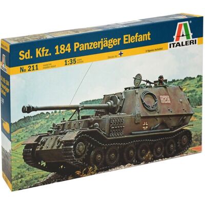 Kit de Modèle Militaire Italeri Panzerjager Elefant 1/35 - Publicité Kit de Modèle Militaire Italeri Panzerjager Elefant 1/35 - Publicité