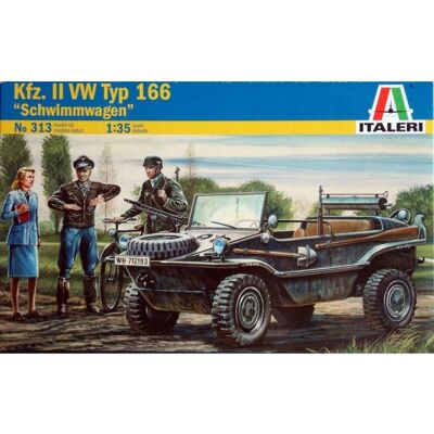 Kit Modelo Italeri Schwimmwagen - Veículo Militar 1/35 Kit Modelo Italeri Schwimmwagen - Veículo Militar 1/35