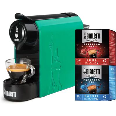 Bialetti Gioia - Zöld - Kapszulás kávégép Bialetti Gioia - Zöld - Kapszulás kávégép