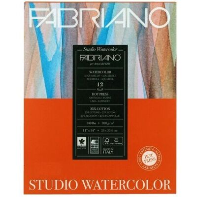 FABRIANO Akvarell tömb - Hot Press 28x35,6cm - 12 lap FABRIANO Akvarell tömb - Hot Press 28x35,6cm - 12 lap