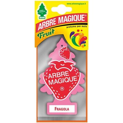 Arbre Magique Fresa - Ambientador para coche - Hasta 7 semanas Arbre Magique Fresa - Ambientador para coche - Hasta 7 semanas