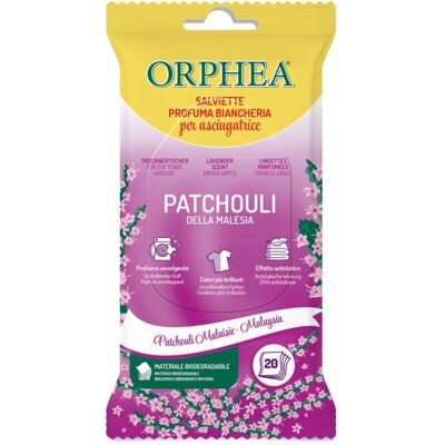 Orphea - Lingettes pour sèche-linge - Patchouli - 20-Pack - Lingettes pour sèche-linge - Publicité Orphea - Lingettes pour sèche-linge - Patchouli - 20-Pack - Lingettes pour sèche-linge - Publicité