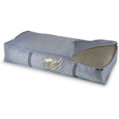 Domopak Graue Aufbewahrungstasche - Weiche Deckenhülle - 95x45x18 cm Domopak Graue Aufbewahrungstasche - Weiche Deckenhülle - 95x45x18 cm