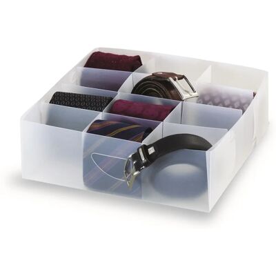 Domopak 911000 Opbergdoos - Vierkante PP Transparante Organizer Domopak 911000 Opbergdoos - Vierkante PP Transparante Organizer