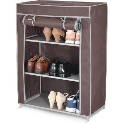 Scarpiera Domopak Living 3 Ripiani Marrone - Mobili per Scarpe Scarpiera Domopak Living 3 Ripiani Marrone - Mobili per Scarpe