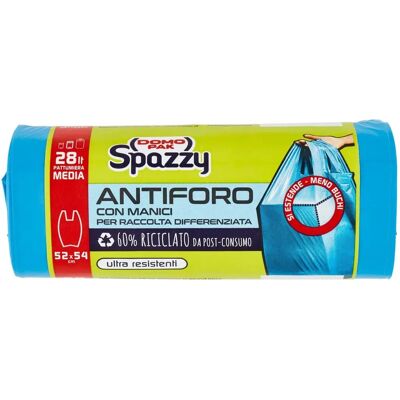 Sacs Poubelle Antiforo Spazzy Domopak - 28L 52x54cm Sacs Poubelle Antiforo Spazzy Domopak - 28L 52x54cm