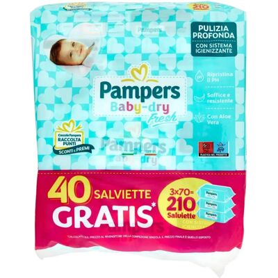 Pampers Baby Fresh Salviettine - Salviettine umidificate - Pelli sensibili Pampers Baby Fresh Salviettine - Salviettine umidificate - Pelli sensibili