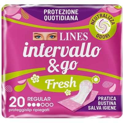 Fater Proteggislip Linee Intervallo Fresh Ripiegato - Assorbenti Fater Proteggislip Linee Intervallo Fresh Ripiegato - Assorbenti