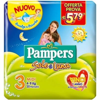 Couches Pampers - 4 Maxi - 20 pièces - Publicité Couches Pampers - 4 Maxi - 20 pièces - Publicité
