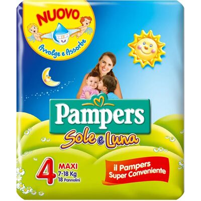 Pampers Maxi Garçon/Fille 4 18 pièces - Couches - Publicité Pampers Maxi Garçon/Fille 4 18 pièces - Couches - Publicité