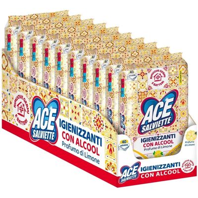 Lingettes désinfectantes Ace - Multi-usage - 40 pièces - Publicité Lingettes désinfectantes Ace - Multi-usage - 40 pièces - Publicité