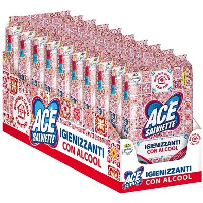 Salviette disinfettanti Ace - 40 Pezzi Salviette disinfettanti Ace - 40 Pezzi