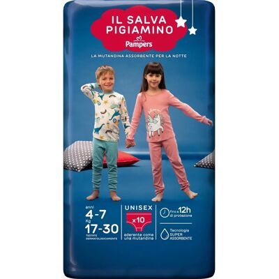 Pampers Pantaloni Training Notturni - S/M - 17-30 kg - 10 pezzi Pampers Pantaloni Training Notturni - S/M - 17-30 kg - 10 pezzi