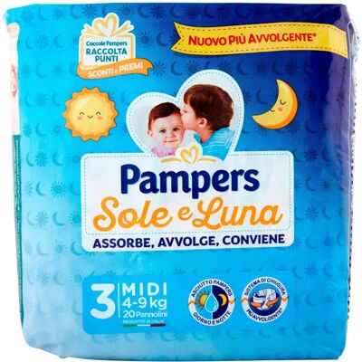 Pampers Sole Luna Modello 3 Microgranuli - Pannolini Pampers Sole Luna Modello 3 Microgranuli - Pannolini