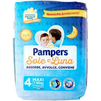 Pampers Sole Luna Maxi Pannolini Taglia 4 - Pannolini bebé Pampers Sole Luna Maxi Pannolini Taglia 4 - Pannolini bebé