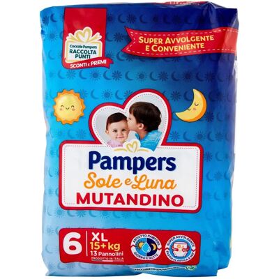 Pampers Sole Luna XL Pannolini - Pannolini Pampers Sole Luna XL Pannolini - Pannolini