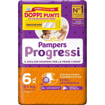 Pannolini Pampers Taglia 6 XL 16+kg - Pannolini Pannolini Pampers Taglia 6 XL 16+kg - Pannolini