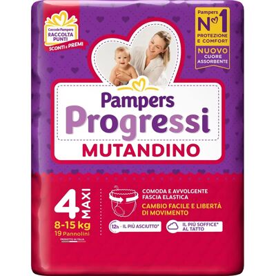Pannolini Pampers 8-15 kg - Confezione da 19 Maxi Pannolini Pampers 8-15 kg - Confezione da 19 Maxi