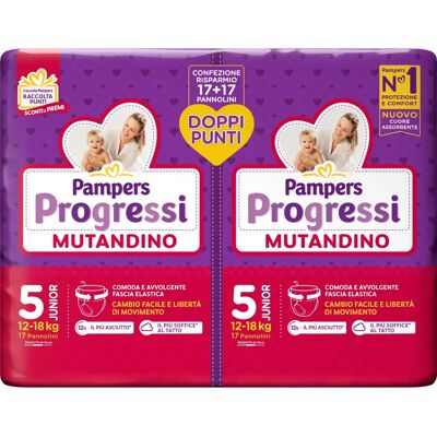 Pampers Progressi Junior Pantaloni training - Pannolino Pampers Progressi Junior Pantaloni training - Pannolino