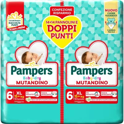 Pampers Baby Dry Mutandina Extra Large - Mutandina Pampers Baby Dry Mutandina Extra Large - Mutandina
