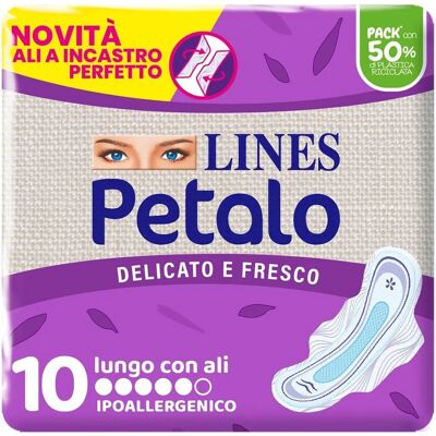 Lines Petalo Blu női intim betét - Extra hosszú, Puha, 10 db Lines Petalo Blu női intim betét - Extra hosszú, Puha, 10 db