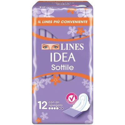 Lines Idea Sottile con Ali - Assorbenti Lines Idea Sottile con Ali - Assorbenti