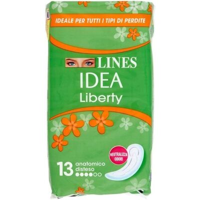 Assorbenti Esterni Anatomici Lines Idea Liberty - Protezioni Femminili Assorbenti Esterni Anatomici Lines Idea Liberty - Protezioni Femminili