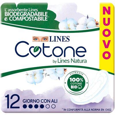 Fater Spa LINES Assorbenti Ultra in Cotone con Ali - Protezioni Femminili Fater Spa LINES Assorbenti Ultra in Cotone con Ali - Protezioni Femminili