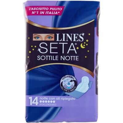 FATER Spa Lines Seta Sottile Notte - Assorbenti notte, 14 pezzi FATER Spa Lines Seta Sottile Notte - Assorbenti notte, 14 pezzi