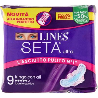 Lines Seta Ultra Lungo con Ali - Assorbenti Lines Seta Ultra Lungo con Ali - Assorbenti