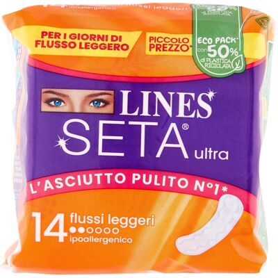 Lines Seta Ultra Flussi Leggeri - 14 pz Assorbenti Lines Seta Ultra Flussi Leggeri - 14 pz Assorbenti