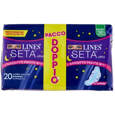 Assorbenti Ultra Notte Lines - Proteggenti esterni per sicurezza Assorbenti Ultra Notte Lines - Proteggenti esterni per sicurezza
