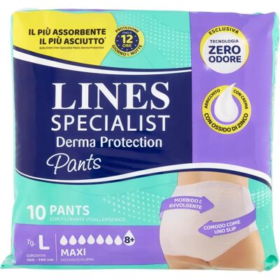 Fater Spa LINES Pantaloni Protettivi Derma - L, 10 Pezzi Fater Spa LINES Pantaloni Protettivi Derma - L, 10 Pezzi