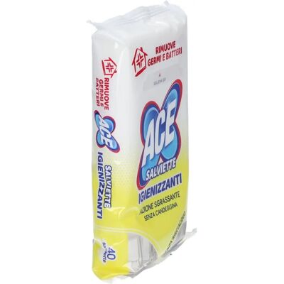 ACE - Salviette Igienizzanti Sgrassanti - 40 Pezzi ACE - Salviette Igienizzanti Sgrassanti - 40 Pezzi