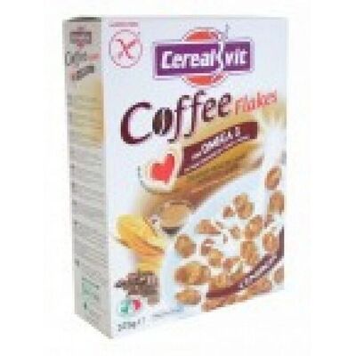 Cerealvit Coffee Flakes - Senza glutine, Omega 3, 375g - Cereali Cerealvit Coffee Flakes - Senza glutine, Omega 3, 375g - Cereali