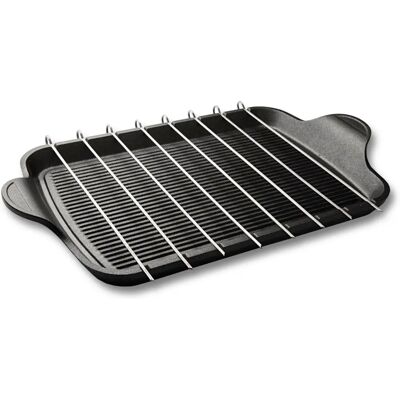 Risoli Modello 47x26cm Piastra Grill in Alluminio pressofuso - Cottura & Grigliata Risoli Modello 47x26cm Piastra Grill in Alluminio pressofuso - Cottura & Grigliata