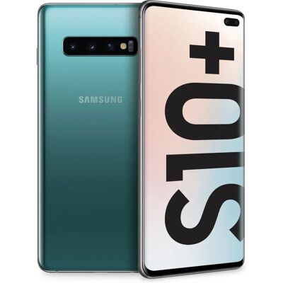 Samsung Galaxy S10+ SM-G975F/DS - Écran AMOLED 6,4 pouces - 128Go - Vert - Smartphone - Publicité Samsung Galaxy S10+ SM-G975F/DS - Écran AMOLED 6,4 pouces - 128Go - Vert - Smartphone - Publicité
