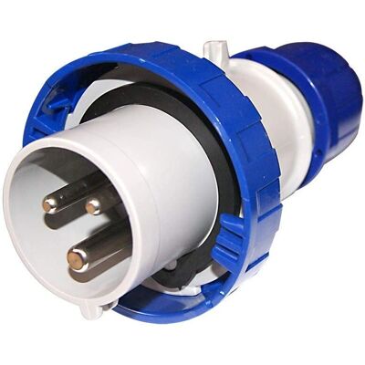 Connettore industriale SCAME - 218.1633 - IP66/IP67/IP69 - 2P+T - Blu Connettore industriale SCAME - 218.1633 - IP66/IP67/IP69 - 2P+T - Blu