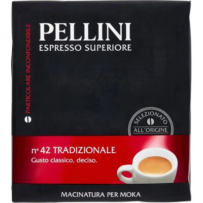 Pellini N.42 Tradizionale Kaffee - Reiches Aroma, 2x250g Pellini N.42 Tradizionale Kaffee - Reiches Aroma, 2x250g