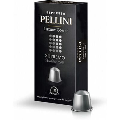Pellini Luxus Kaffee Supremo Kapseln - 10 Stück Pellini Luxus Kaffee Supremo Kapseln - 10 Stück