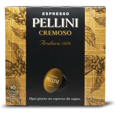 Pellini Cremoso Kahvikapselit - 10/50 kappaletta - Espresso Pellini Cremoso Kahvikapselit - 10/50 kappaletta - Espresso