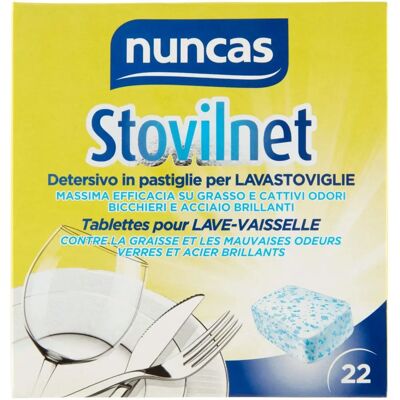 Nuncas Pastilles pour lave-vaisselle - Formule enzymatique - Protège verre et cristaux - 22 pièces Nuncas Pastilles pour lave-vaisselle - Formule enzymatique - Protège verre et cristaux - 22 pièces