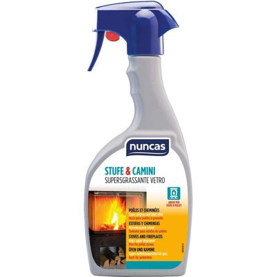 Nuncas Nuncas Stufe & Camini Supersgrassante Vetro - Ofen- & Kaminglasreiniger - 500 ml Nuncas Nuncas Stufe & Camini Supersgrassante Vetro - Ofen- & Kaminglasreiniger - 500 ml