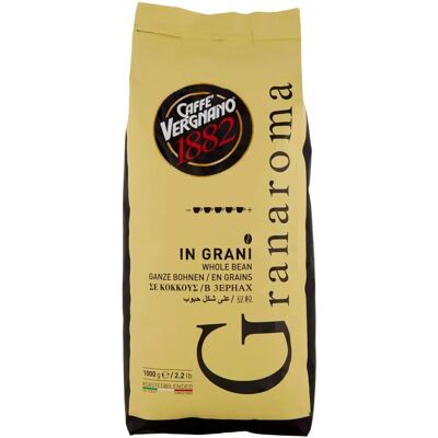 Vergnano Gran Aroma Koffiebonen - 1kg - Arabica & Robusta Mix - Hoge Kwaliteit Vergnano Gran Aroma Koffiebonen - 1kg - Arabica & Robusta Mix - Hoge Kwaliteit