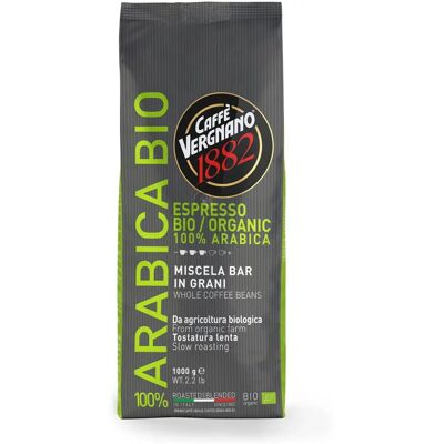 Vergnano Modèle Café Bio - Grains Arabica 1kg - Publicité Vergnano Modèle Café Bio - Grains Arabica 1kg - Publicité
