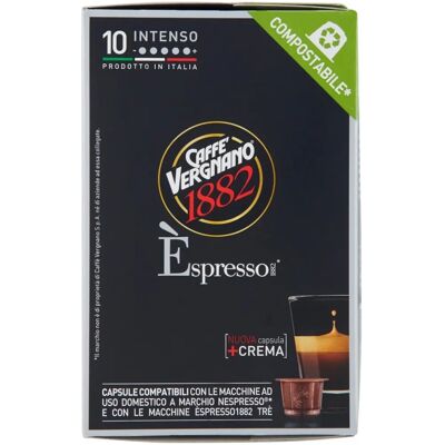 Caffè Vergnano - 10 Capsules Espresso Intenso Compatibel Nespresso Caffè Vergnano - 10 Capsules Espresso Intenso Compatibel Nespresso
