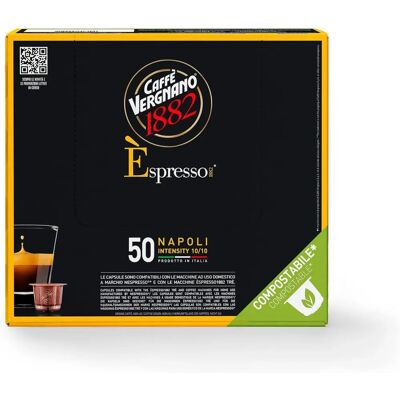 Caffe Vergnano Èspresso1882 Napoli (capsules) - 50 capsules Caffe Vergnano Èspresso1882 Napoli (capsules) - 50 capsules
