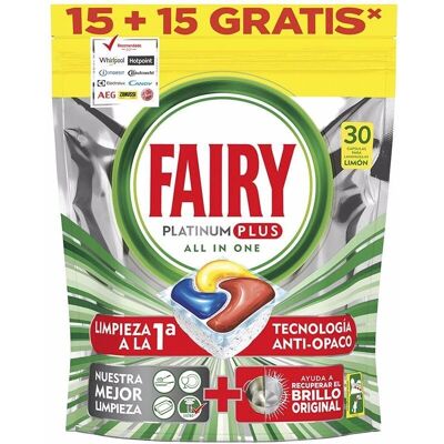 Cápsulas Fairy Lavavajillas 120 uds - Todo en Uno Limón Cápsulas Fairy Lavavajillas 120 uds - Todo en Uno Limón