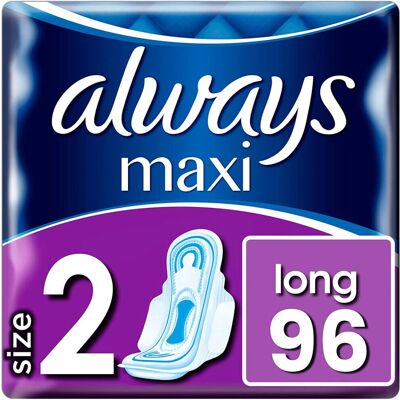 Always - Maxi Long - Size 2 - With Wings - Sanitary towel Always - Maxi Long - Size 2 - With Wings - Sanitary towel