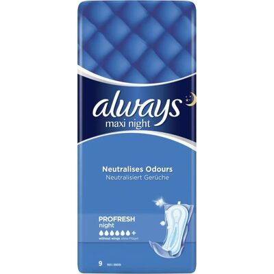 Always Maxi Night Sanitary Towels - Night Protection Always Maxi Night Sanitary Towels - Night Protection